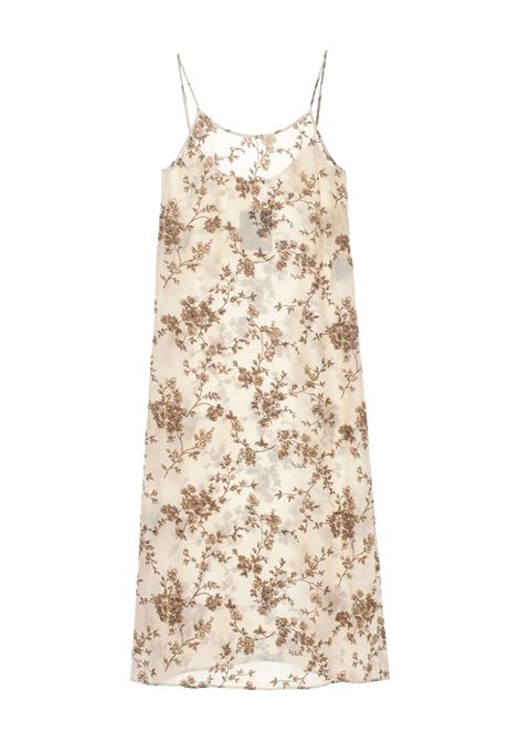 anaya dress woman white and brown UMA WANG | UW5084UW016